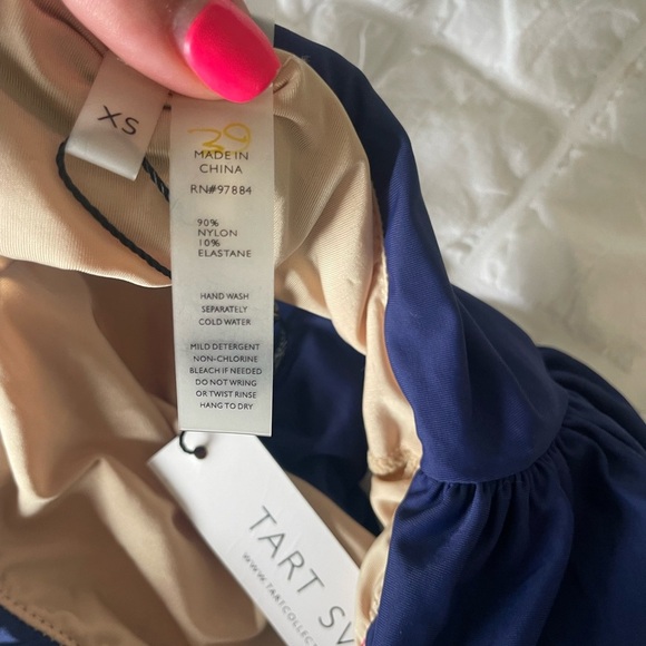 Tart Swim Navy bandeau swim top - Picture 6 of 7